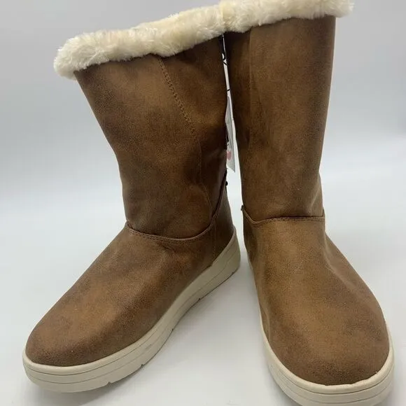 Girls Aleka Faux-Suede Shearling Style Boots