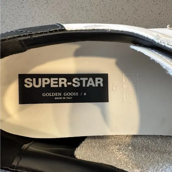 Golden Goose Men's Black and White Sneakers