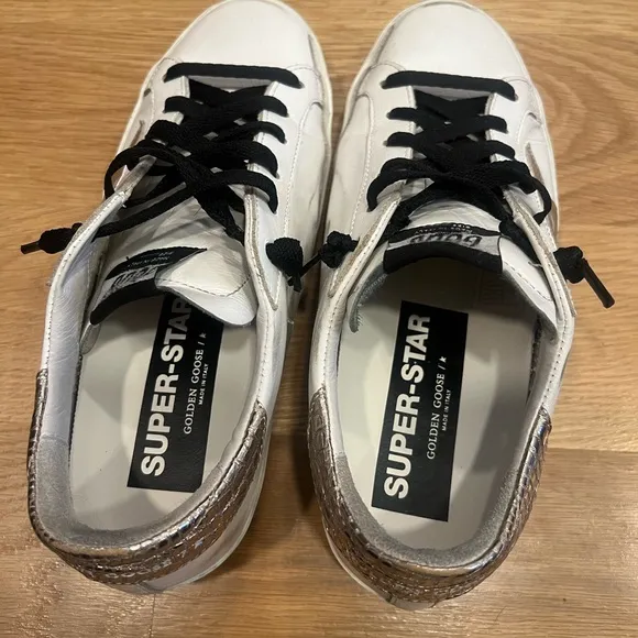 Golden Goose White and Black Women’s Sneakers