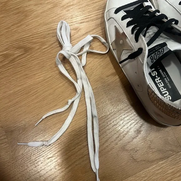 Golden Goose White and Black Women’s Sneakers