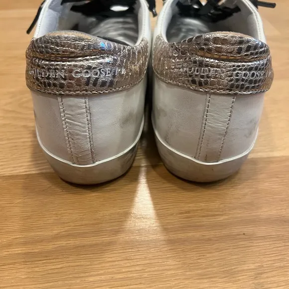 Golden Goose White and Black Women’s Sneakers