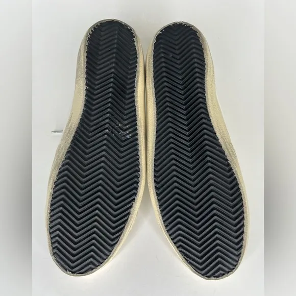 Golden Goose Women's White and Silver casual Sneakers Sz 41 US 10 skateboarding