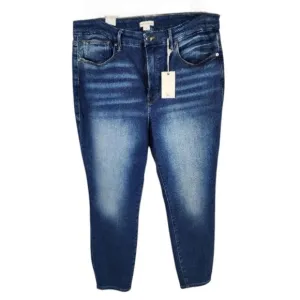 Good American Good Legs Crop Sculpting High Rise Stretch Casual Size 20 NEW