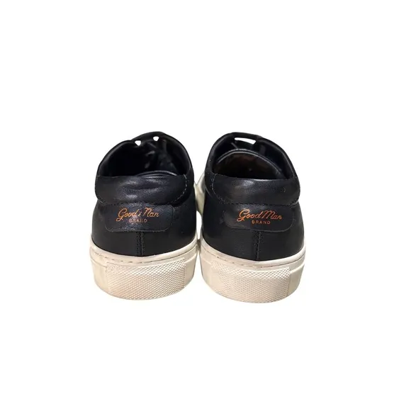 Good Man Brand Legend London Leather Sneakers Casual Lace Up Comfort Shoes Black