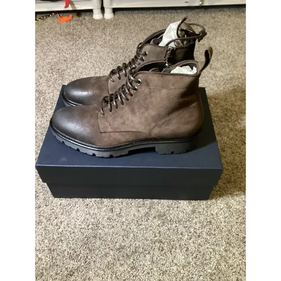 Good Man Men's Modern City Boots Size 9 Brown Italian Leather Ankle