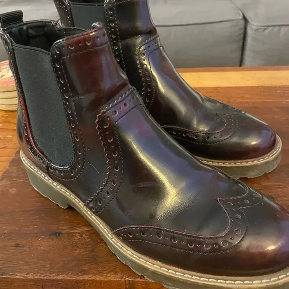 Graceland Havana V. Leather Chelsea Bootssize 8.5