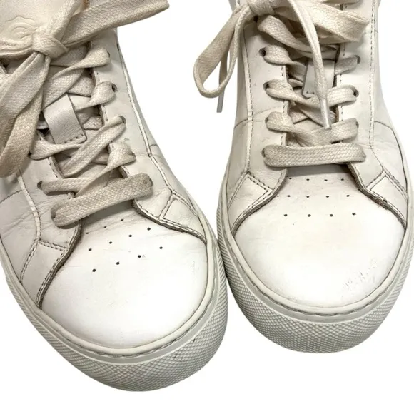 Greats Brooklyn Royale White Leather Casual Contemporary Sneakers Women’s 8.5