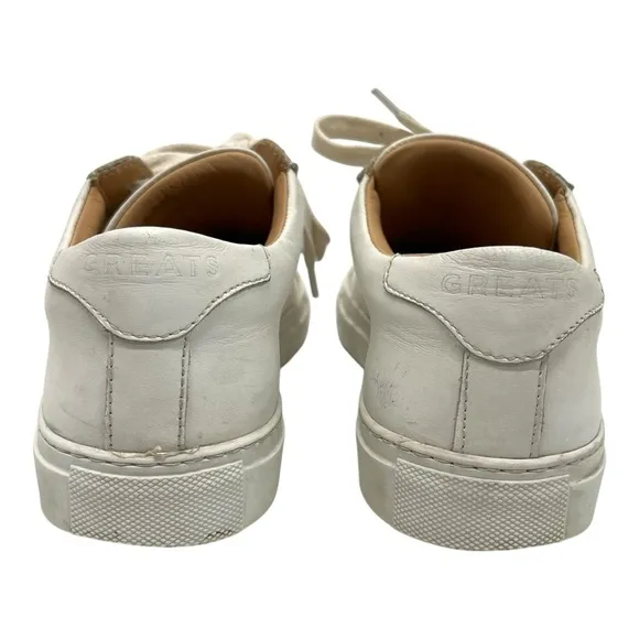 Greats Brooklyn Royale White Leather Casual Contemporary Sneakers Women’s 8.5