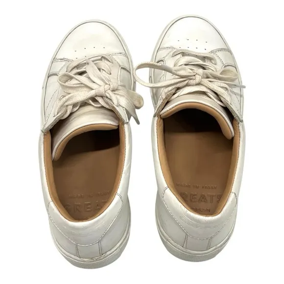 Greats Brooklyn Royale White Leather Casual Contemporary Sneakers Women’s 8.5