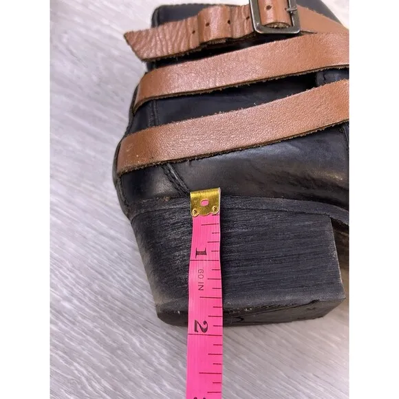 H BY HUDSON Madewell Horrigan Women’s Boots Buckle Belted Ankle   9.5