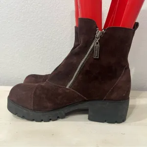 Harley Davidson Brown Suede Moto Boots Size 10