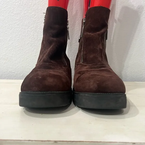 Harley Davidson Brown Suede Moto Boots Size 10