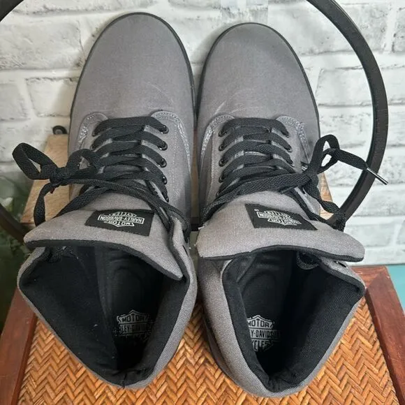 Harley Davidson Men's Wrenford Shoes - Grey Size 13