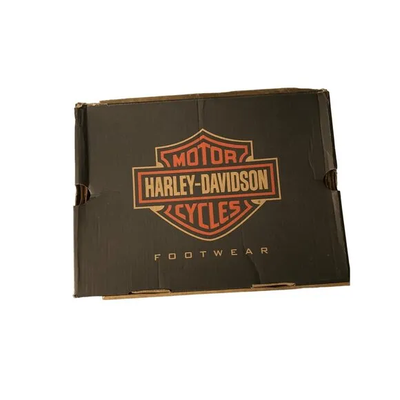 Harley Davidson Women's Black Noir Abriana High Heel Leather Boots‎ Size 10