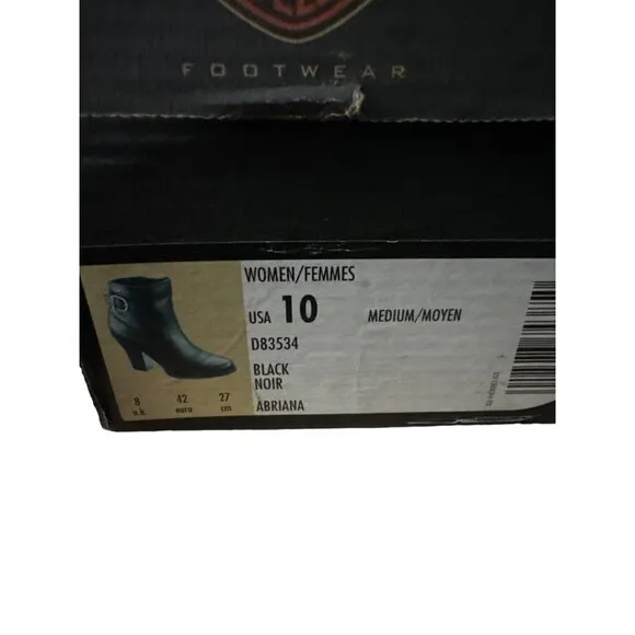 Harley Davidson Women's Black Noir Abriana High Heel Leather Boots‎ Size 10