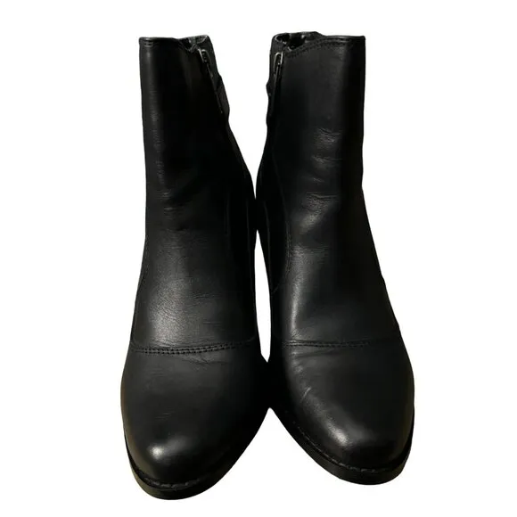Harley Davidson Women's Black Noir Abriana High Heel Leather Boots‎ Size 10