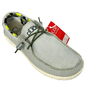 Hey Dude Wally Sox Men’s Gray Triple Needle Fog Slip On Casual Shoes Size 9