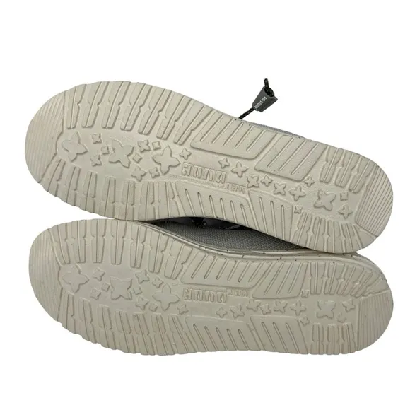 Hey Dude Wally Sox Men’s Gray Triple Needle Fog Slip On Casual Shoes Size 9