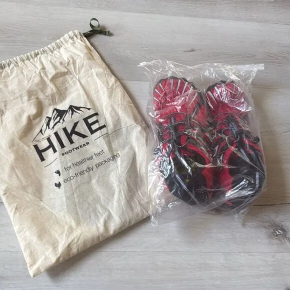 HIKE Barefoot Barekick Explorer Healthy&amp;NonSlip Shoes(Unisex)size8.5 Blk/Red Nwt