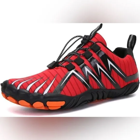 HIKE Barefoot Barekick Explorer Healthy&amp;NonSlip Shoes(Unisex)size8.5 Blk/Red Nwt
