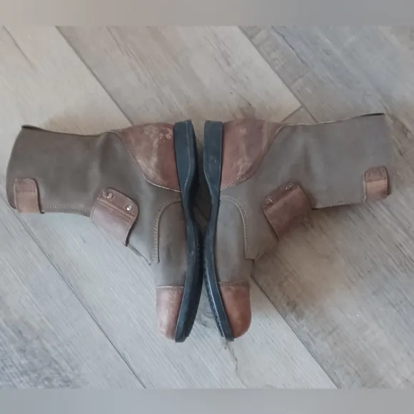 Hogan Women's boots. Made in Italy. Size 37.5 IT (7.5 US) brown/olive