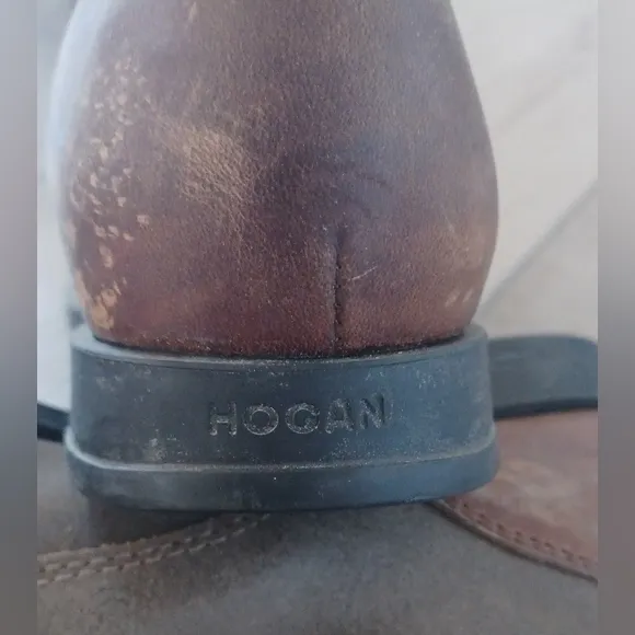 Hogan Women's boots. Made in Italy. Size 37.5 IT (7.5 US) brown/olive