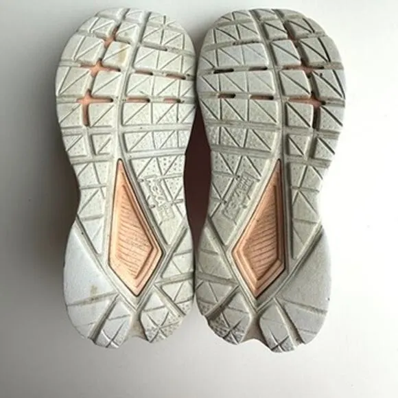 HOKA Mach 4 Running Shoes Orange Coral White ProFly  Women 7.5B Lightweight