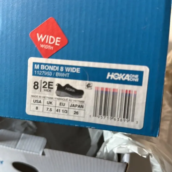 HOKA one one Bondi 8 Running Shoes black/white casual summer vacation outdoor