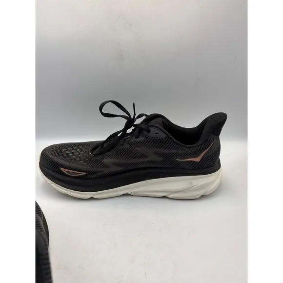 Hoka One One Clifton 9 Black Rose Gold Women's, Size 12B