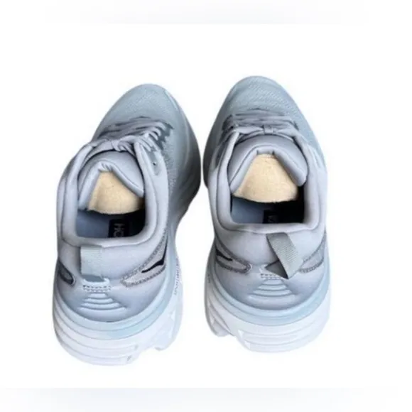 Hoka One One Men’s Bondi 8 in Light Gray Size 10 Athletic Sneakers
