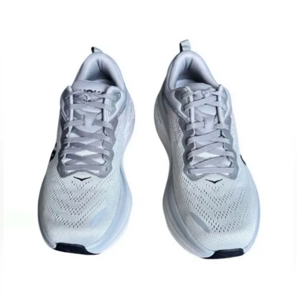 Hoka One One Men’s Bondi 8 in Light Gray Size 10 Athletic Sneakers