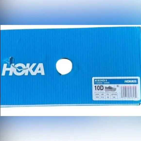 Hoka One One Men’s Bondi 8 in Light Gray Size 10 Athletic Sneakers