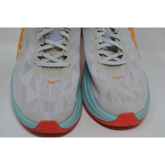 Hoka One One Men's Carbon X 2‎ 1113526 WBOR White Running Shoes Sneakers Sz 13 D