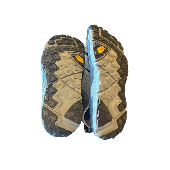 Hoka One One Mens Tor Trafa Hiking Sandals Size 9.5 Brown/Black Vibram Sole