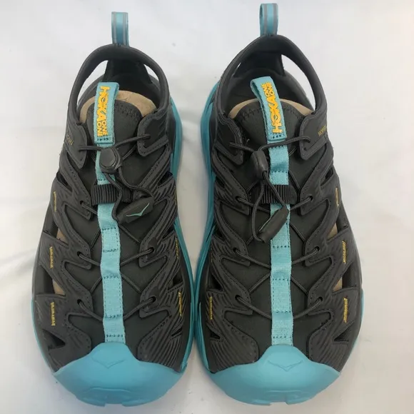 HOKA ONE ONE Women's Hopara Hiking Sandals Dark Gull Grey Antigua Sand
