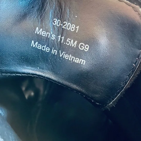 HS Trask Black Leather Boots - 11.5