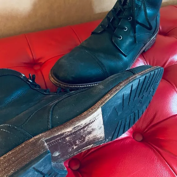 HS Trask Black Leather Boots - 11.5