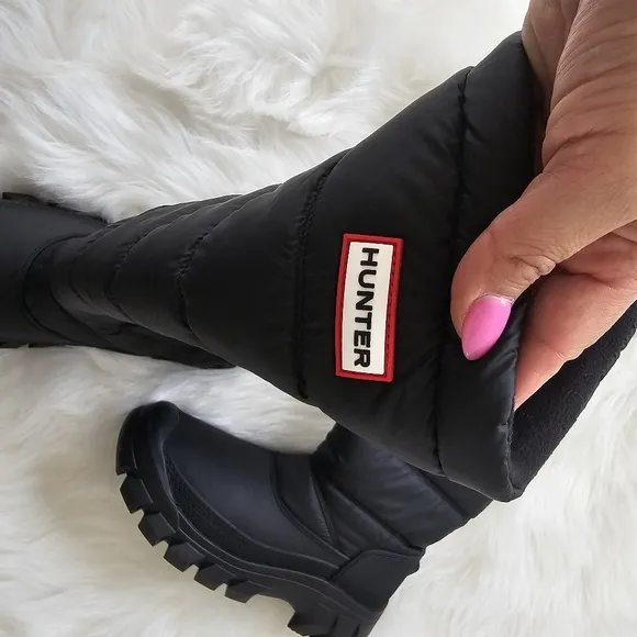 Hunter Intrepid Tall Boots Insulated Snow Winter Black Boots 7 / 38