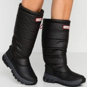 Hunter Intrepid Tall Boots Insulated Snow Winter Black Boots 7 / 38