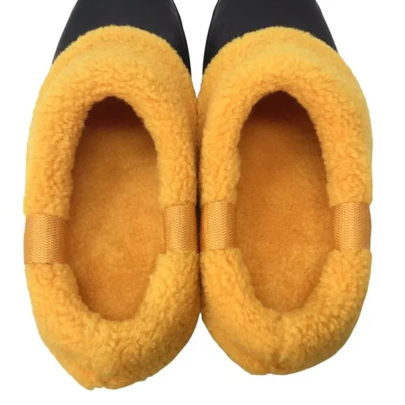 Hunter Play Clogs Welly Waterproof Insulated Black Nomad Orange Sz 8 Rain Boots