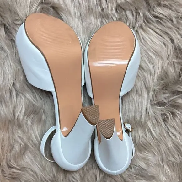 IDIFU Jana Platform Chunky High Heels Peep Toe Ankle Strap Wedding Bridal Party