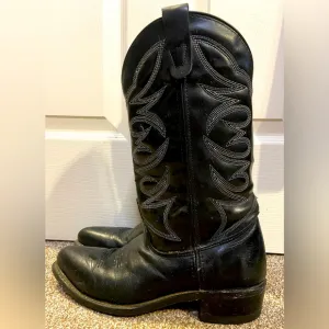 Iron Age Mens Black Leather Steal Toe Cowboy Boots sz 9D
