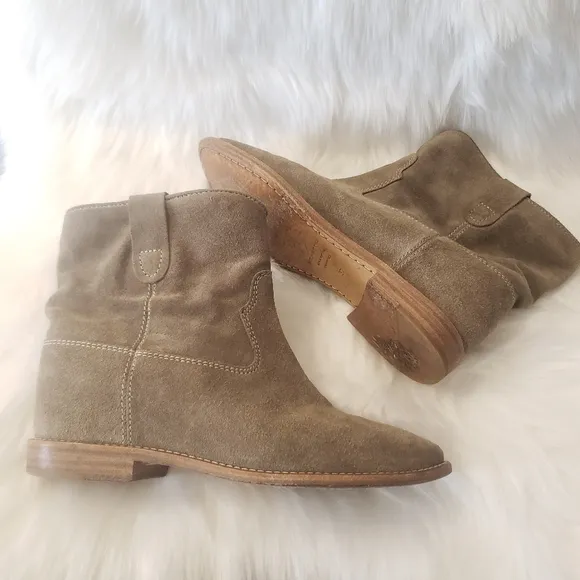ISABEL MARANT Étoile The Dicker suede Ankle Boots Size 37