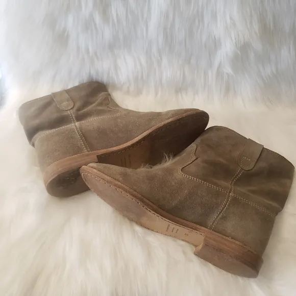ISABEL MARANT Étoile The Dicker suede Ankle Boots Size 37