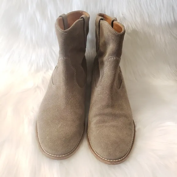 ISABEL MARANT Étoile The Dicker suede Ankle Boots Size 37