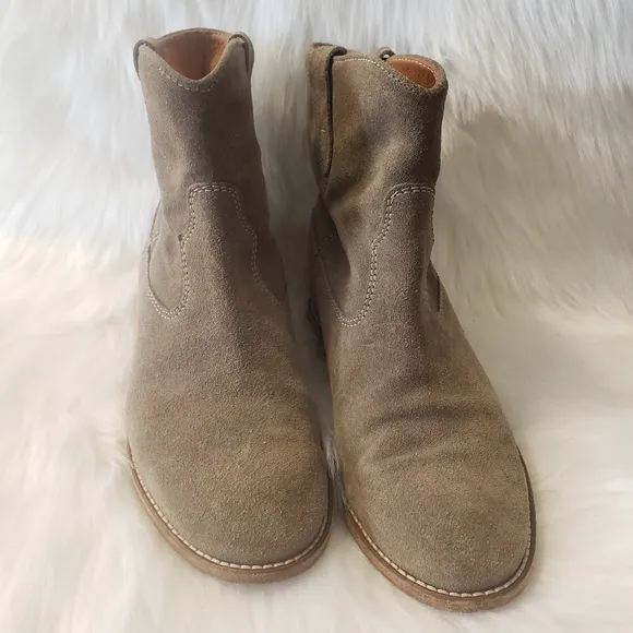 ISABEL MARANT Étoile The Dicker suede Ankle Boots Size 37