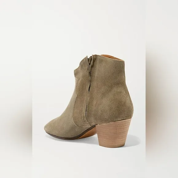ISABEL MARANT Étoile The Dicker suede Ankle Boots Size 37