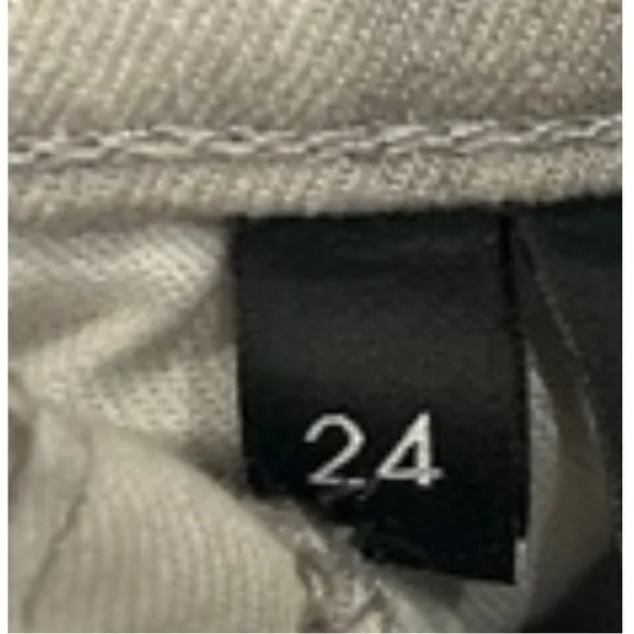 J Brand Rail Tie Dye Distressed Slim Jeans | Fame Wash: Grey/ White | Size 24