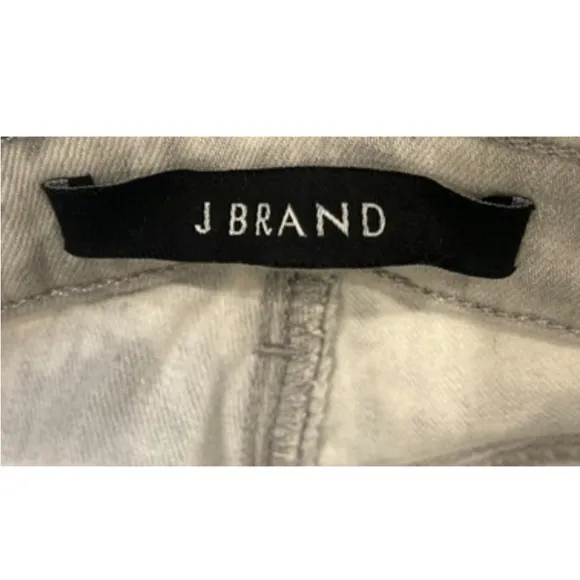 J Brand Rail Tie Dye Distressed Slim Jeans | Fame Wash: Grey/ White | Size 24