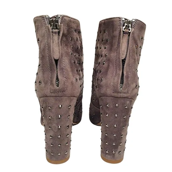 J. Crew 'Adele' Crystal Suede Boots, Size 6.5, Heron Grey Color, Like New!